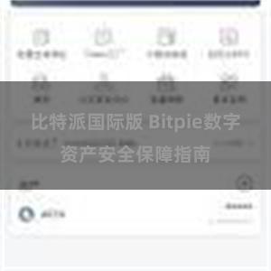 比特派国际版 Bitpie数字资产安全保障指南