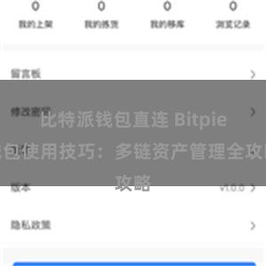 比特派钱包直连 Bitpie钱包使用技巧：多链资产管理全攻略