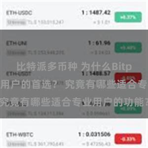 比特派多币种 为什么Bitpie钱包是专业用户的首选？ 究竟有哪些适合专业用户的功能？