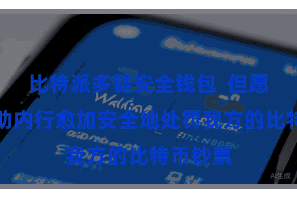 比特派多链安全钱包  但愿无意匡助内行愈加安全地处罚我方的比特币钞票